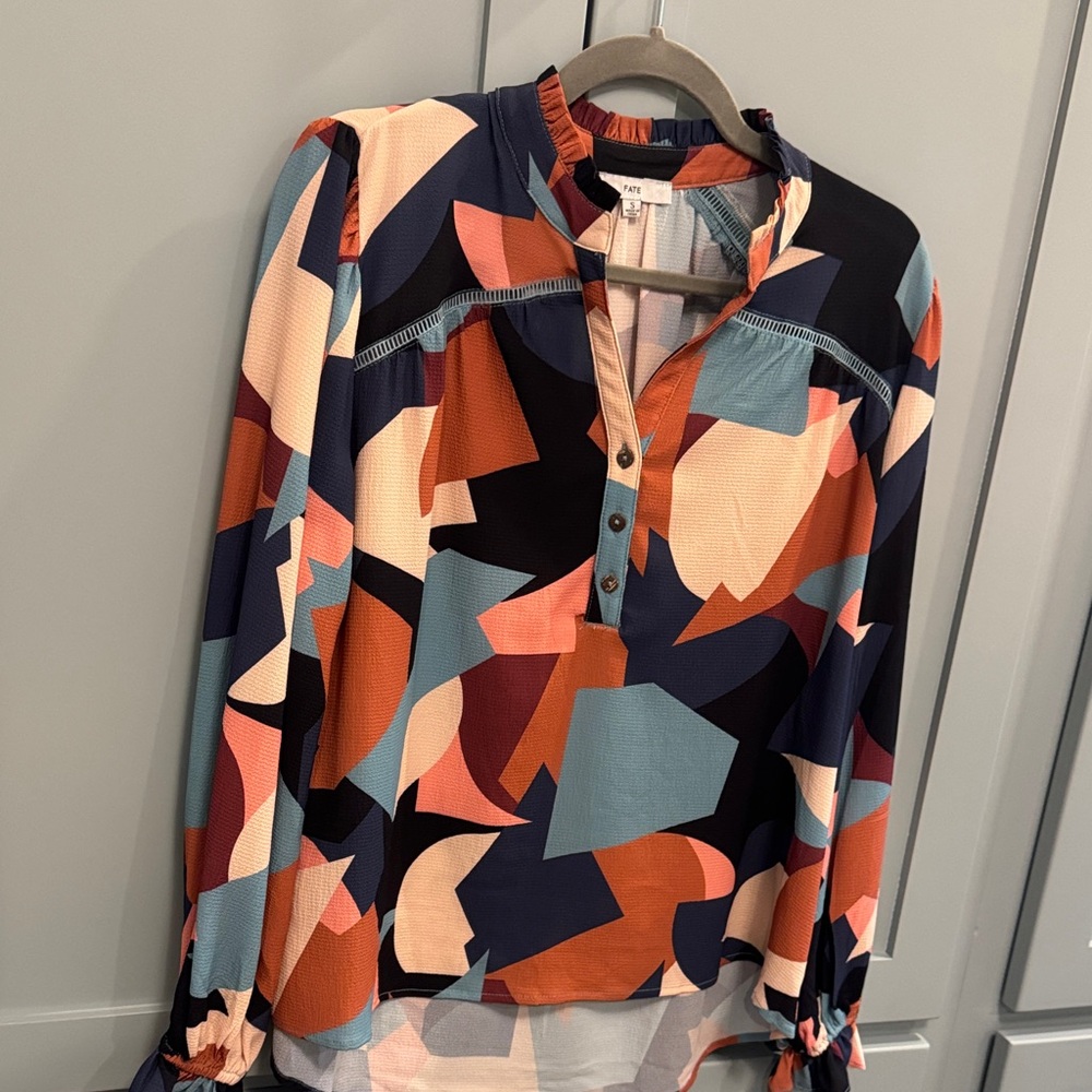 Fate Multicolor Abstract Blouse
